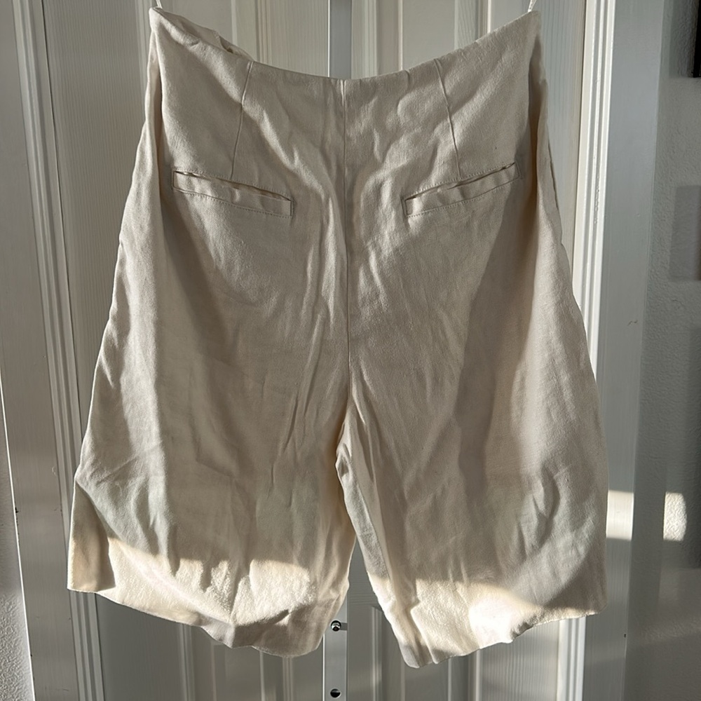 Saunders x RTR White Linen Shorts - Picture 12 of 12